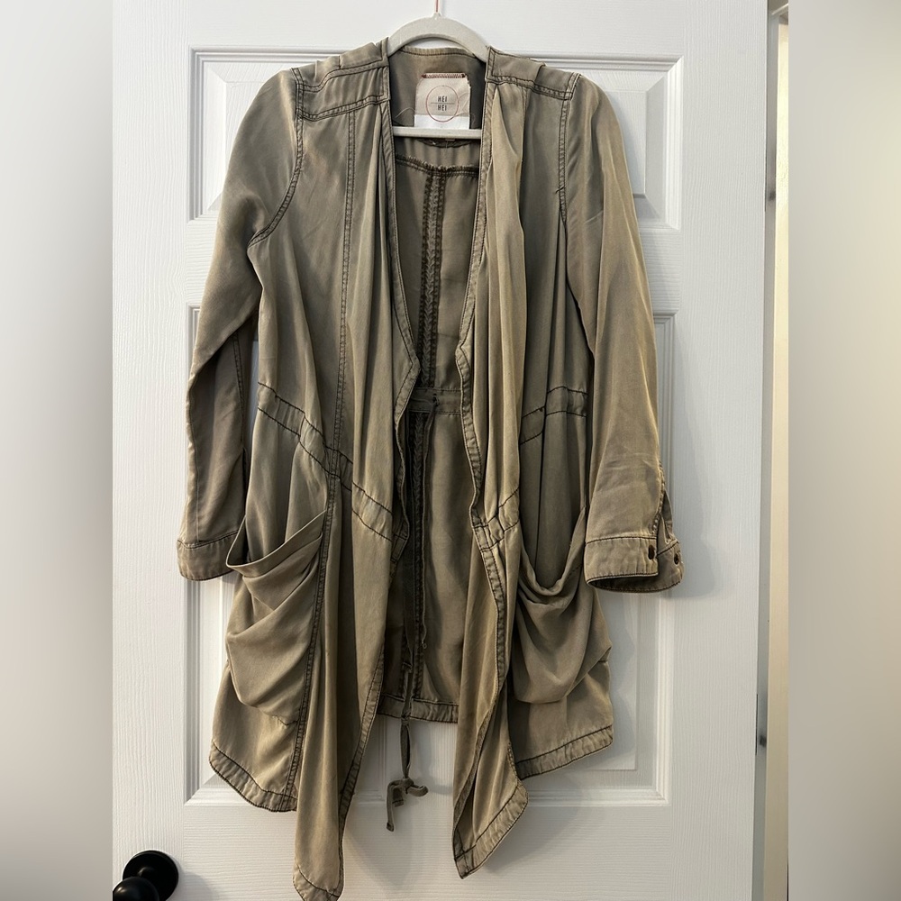 Anthropologie Olive Utility Jacket